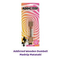 Wooden dumbell matatabi en madnip van het merk Addicted.